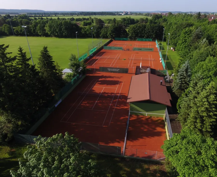 Tennisplätze von Norden